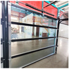 Aluminum full view tempered glass panel garahe door