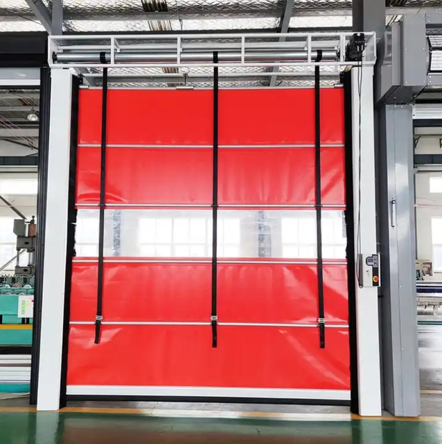 Automatic Industrial Fast High Speed ​​PVC Stacking Door