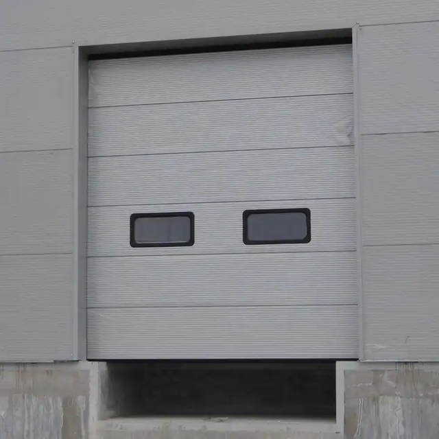 De-kalidad na naka-segment na nakataas na mga pang-industriyang sliding door